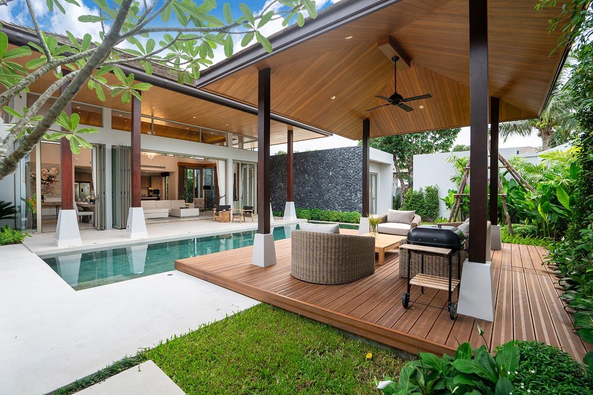 Covered outdoor terrace at the Type B Family Villa, The Trinity Village