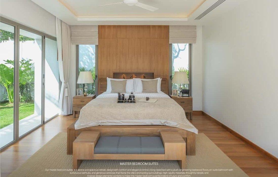 Master bedroom in the Type D Family Estate at The Trinity Village