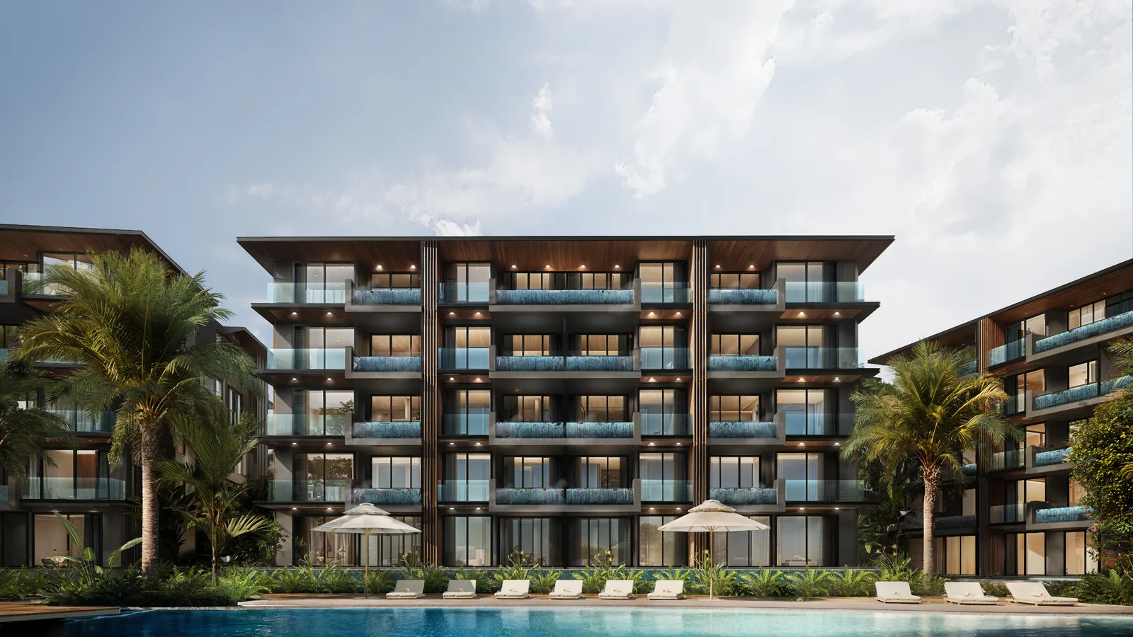1-bedroom condo, 44 sqm