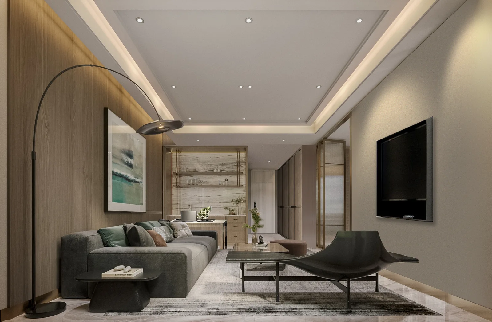 1-bedroom condo, 44 sqm