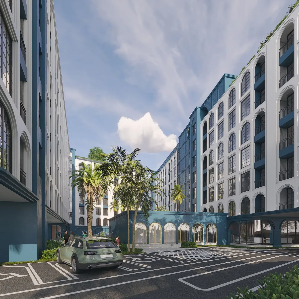 1-bedroom condo, 38 sqm
