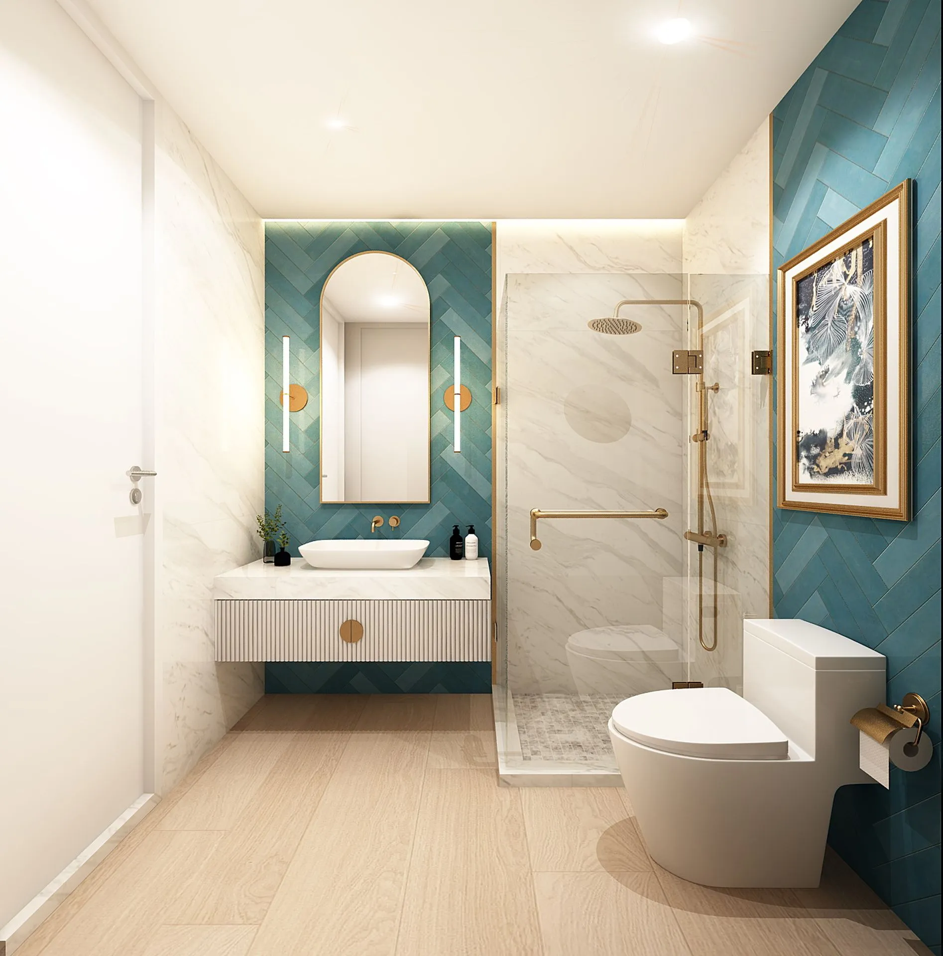 1-bedroom condo, 38 sqm