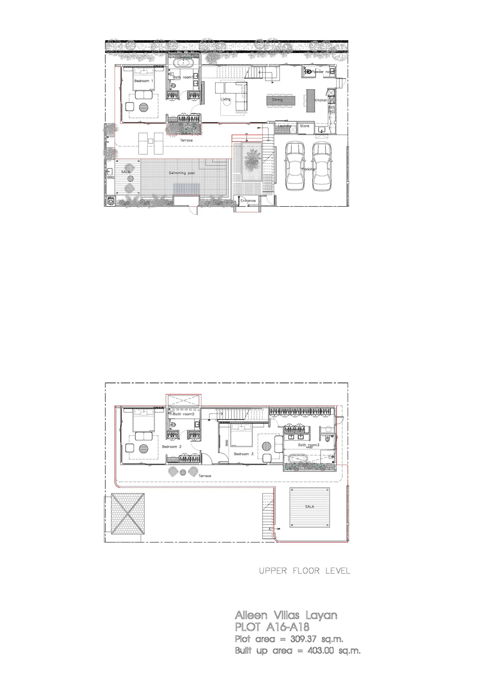 3-bedroom villa, 270 sqm