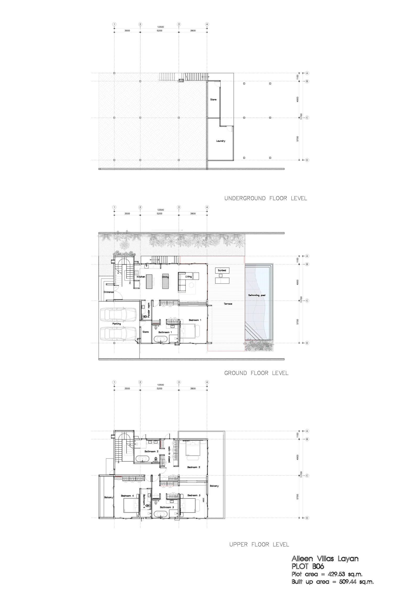 4-bedroom villa, 350 sqm