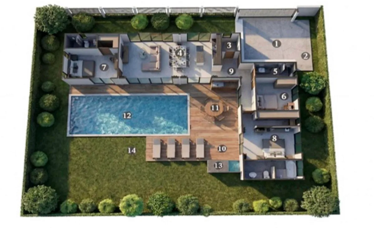 3-bedroom villa, 270 sqm