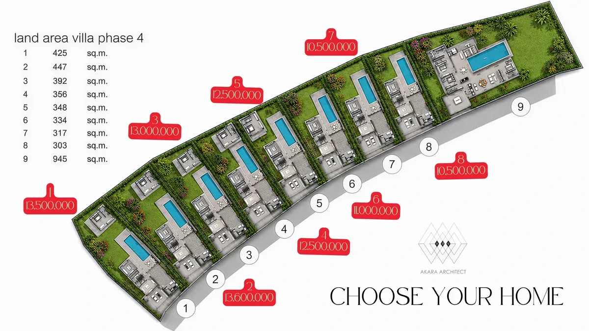 2-bedroom villa, 174 sqm
