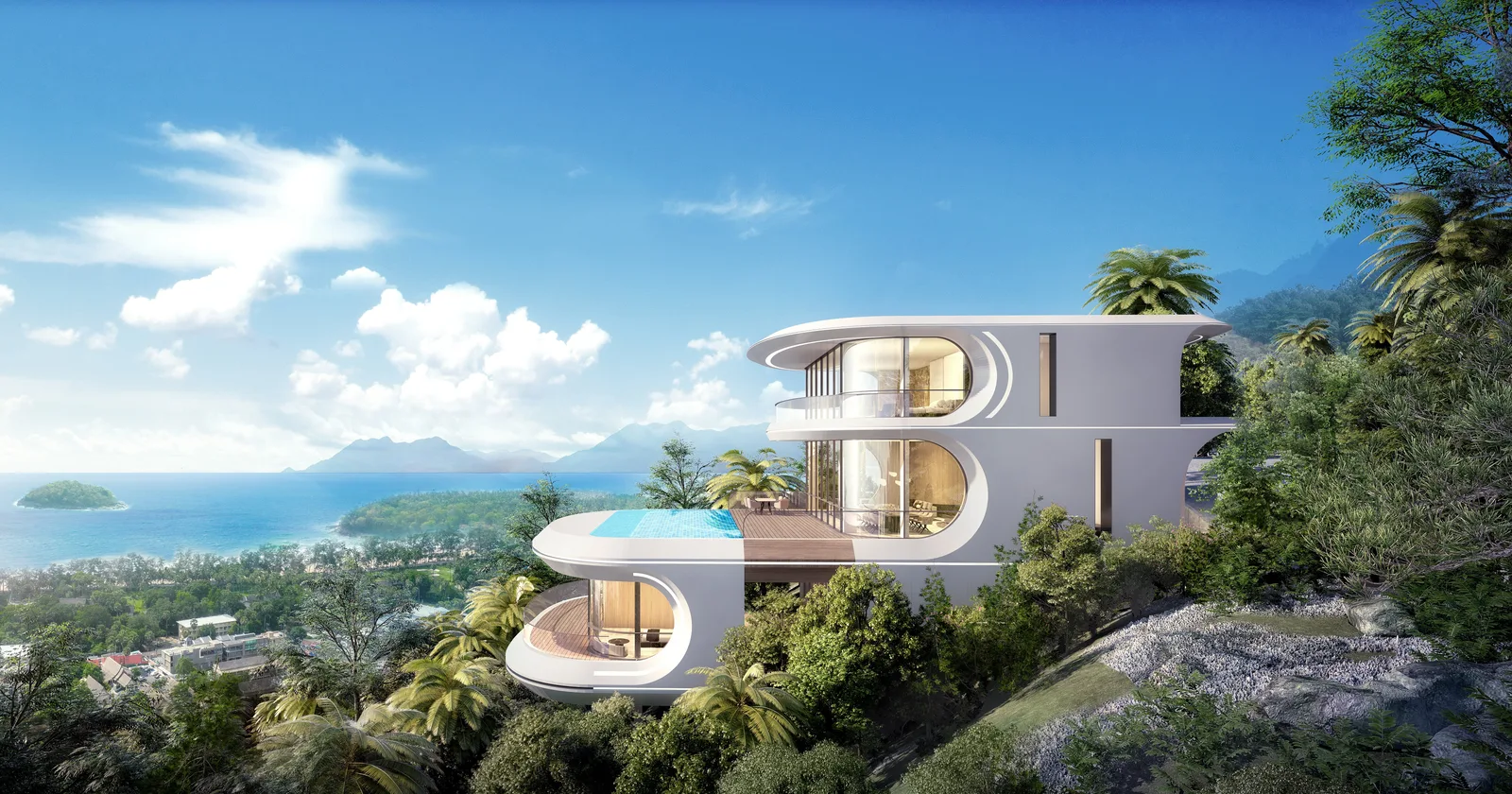 6-bedroom villa, 884 sqm