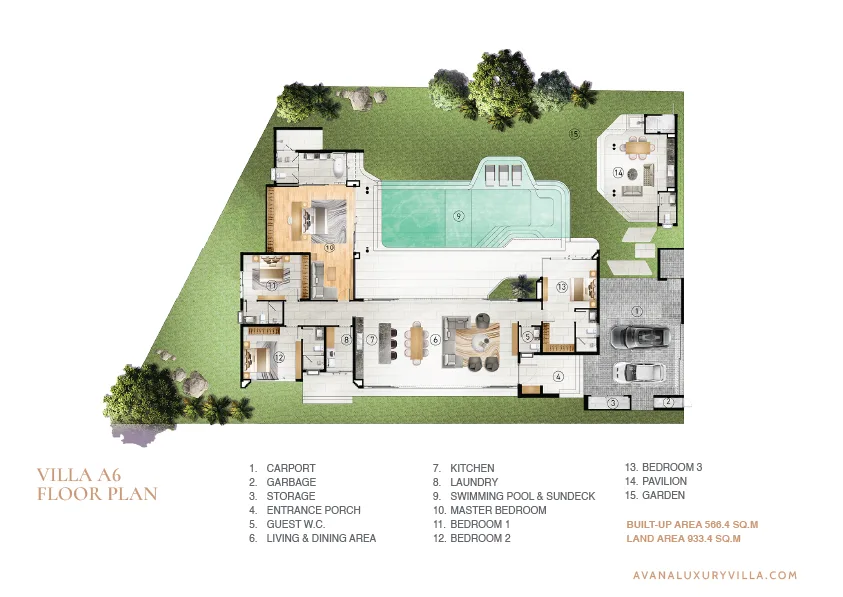 4-bedroom villa, 294 sqm