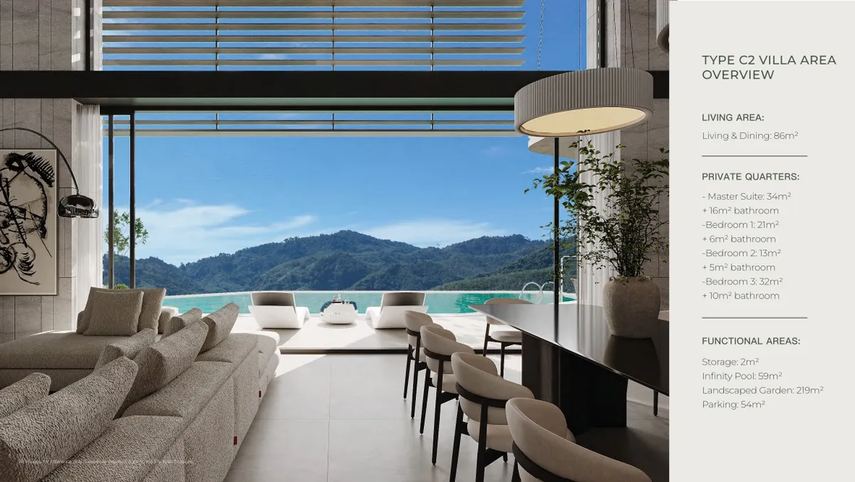 3-bedroom villa, 351 sqm