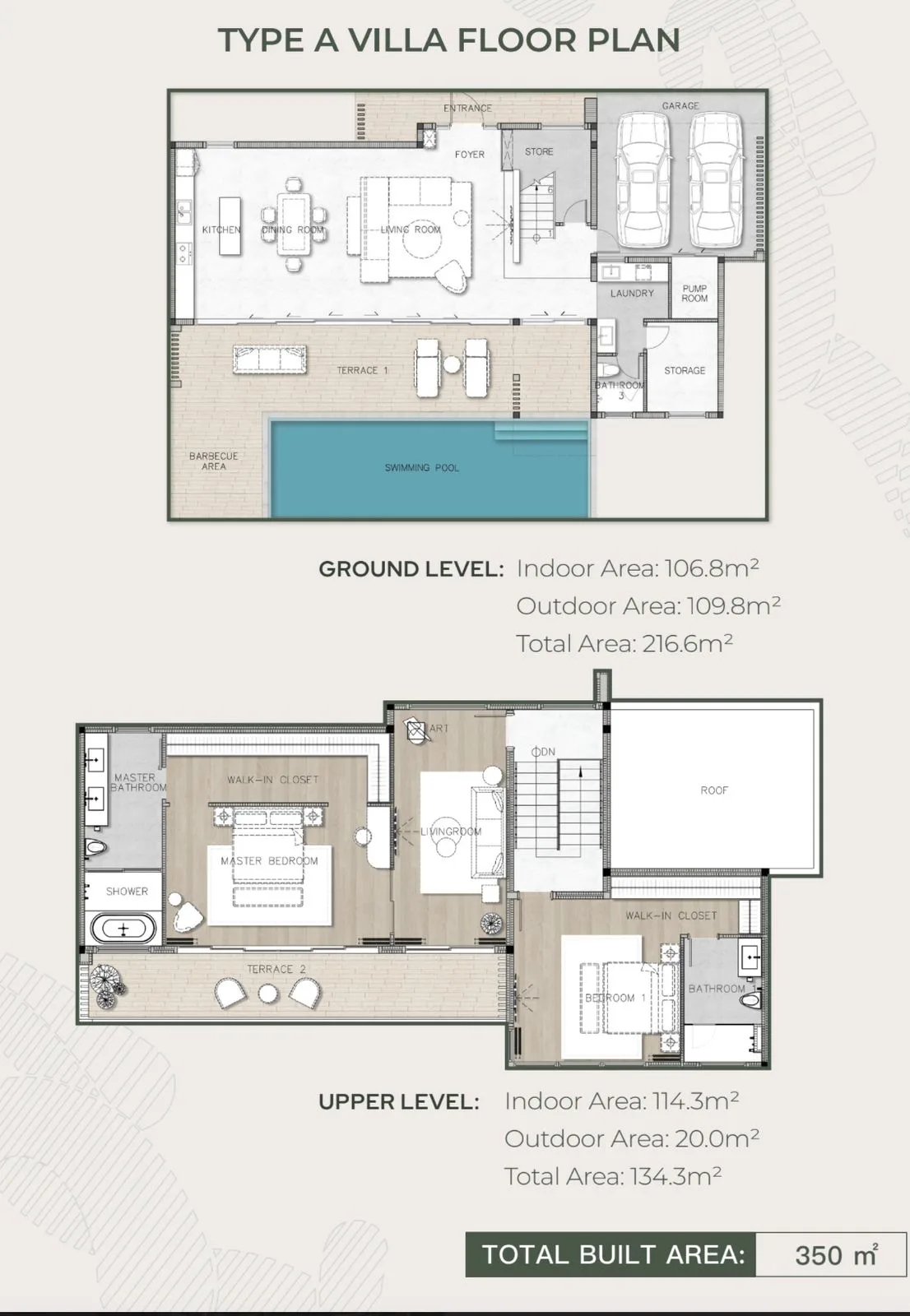 3-bedroom villa, 351 sqm