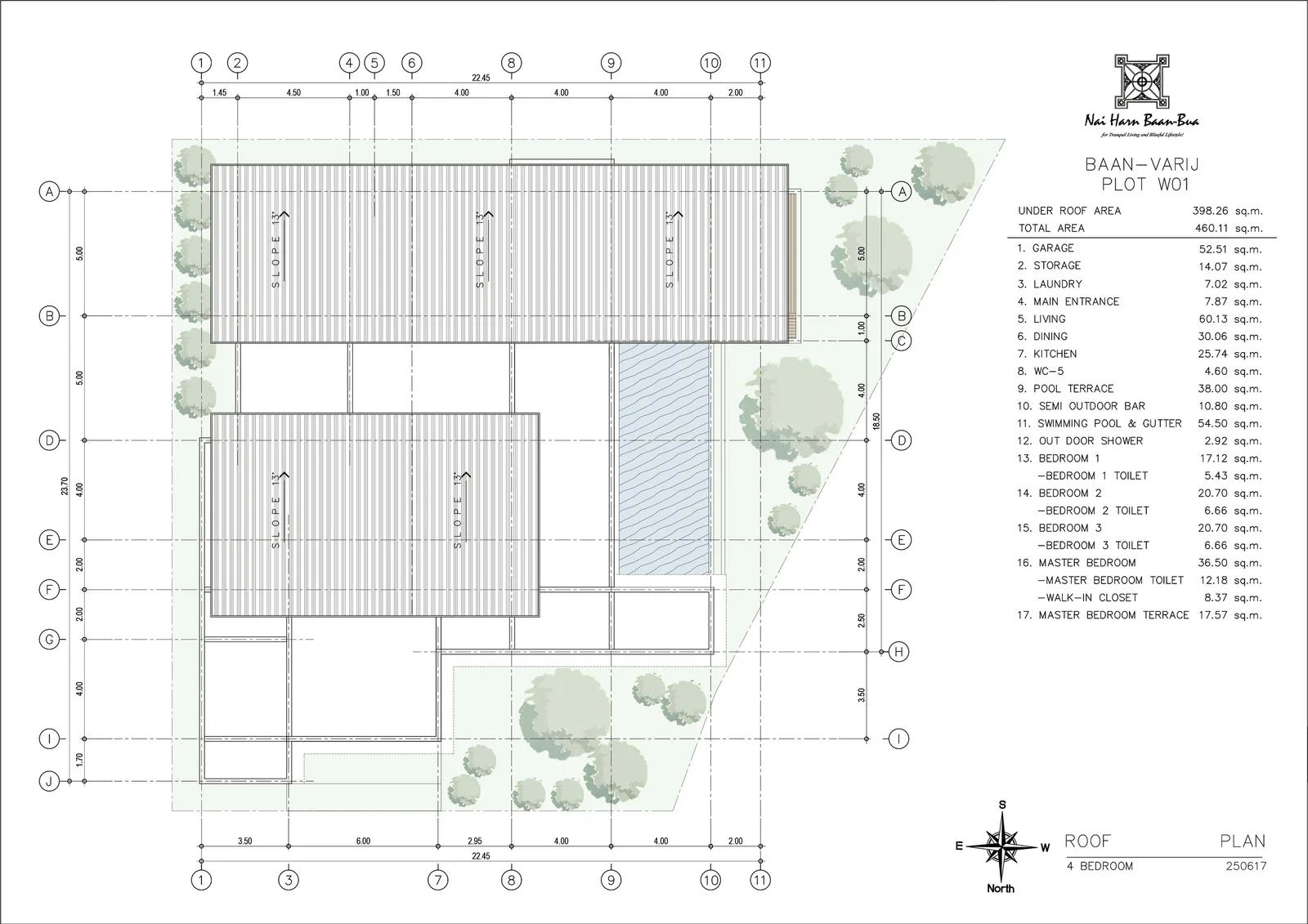4-bedroom villa, 460 sqm