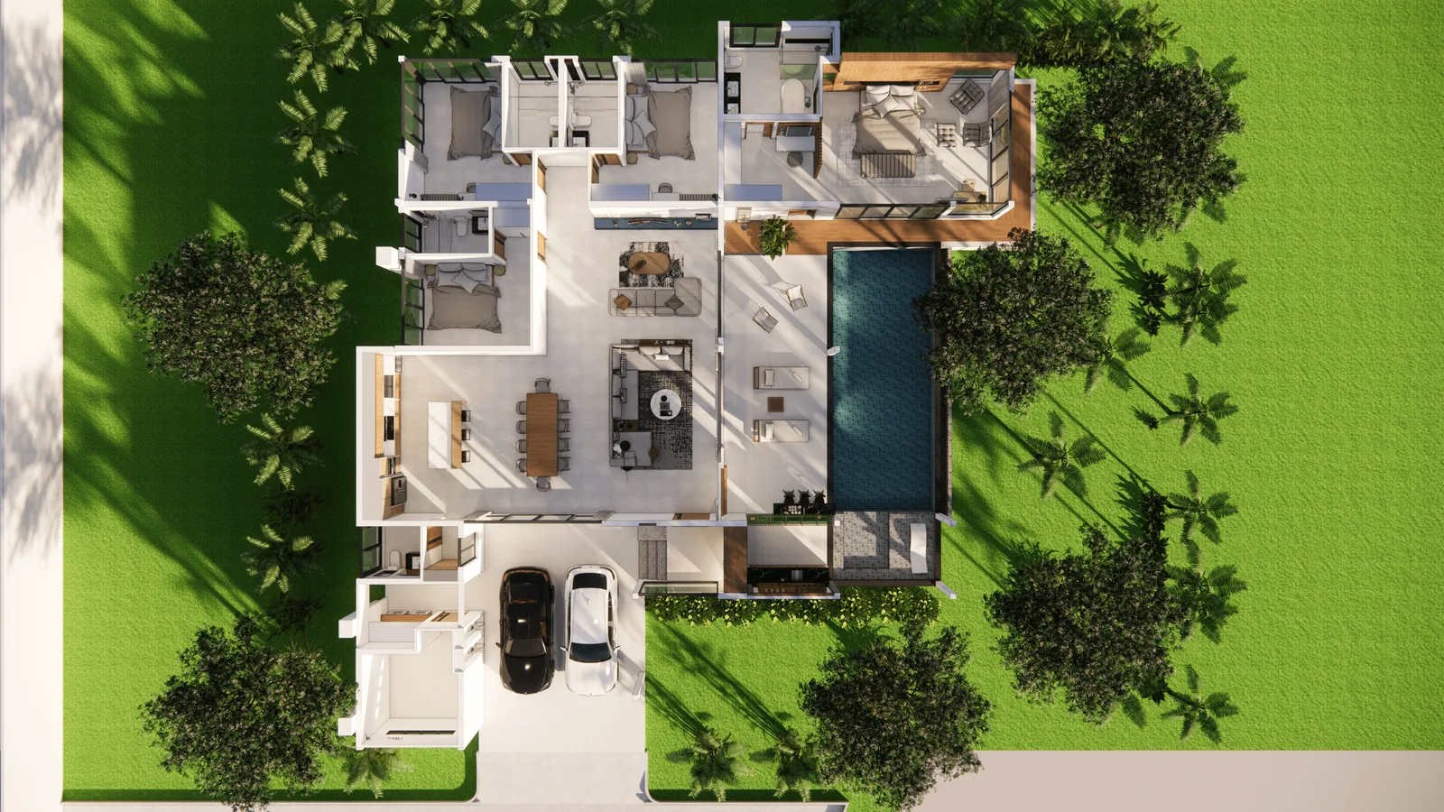 4-bedroom villa, 460 sqm