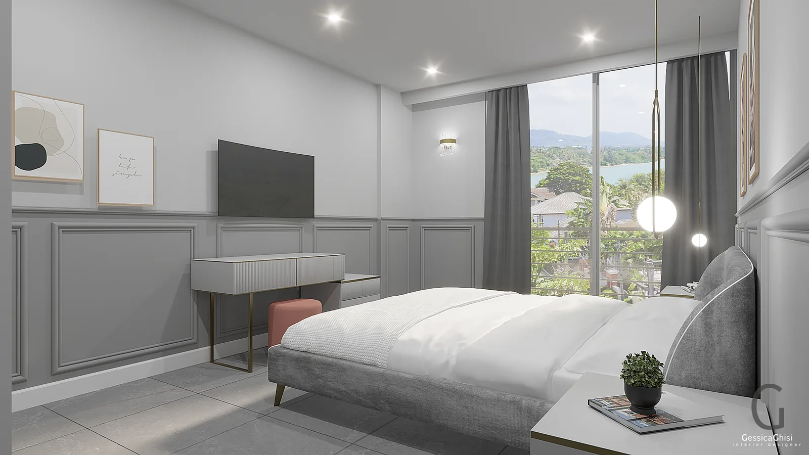 1-bedroom condo, 43 sqm
