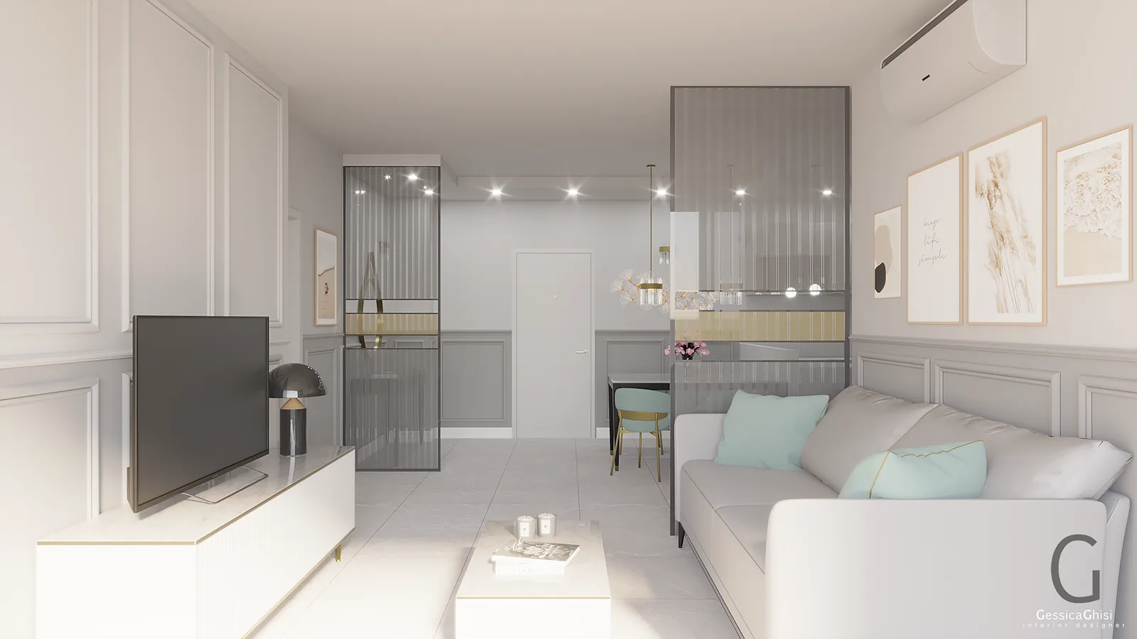 1-bedroom condo, 43 sqm