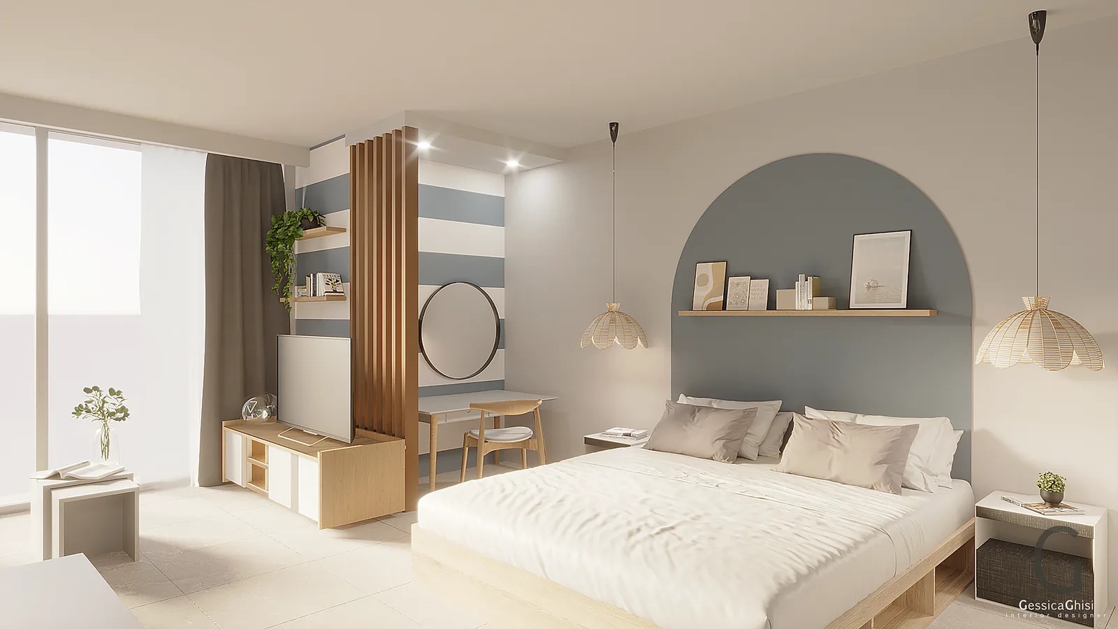 1-bedroom condo, 43 sqm