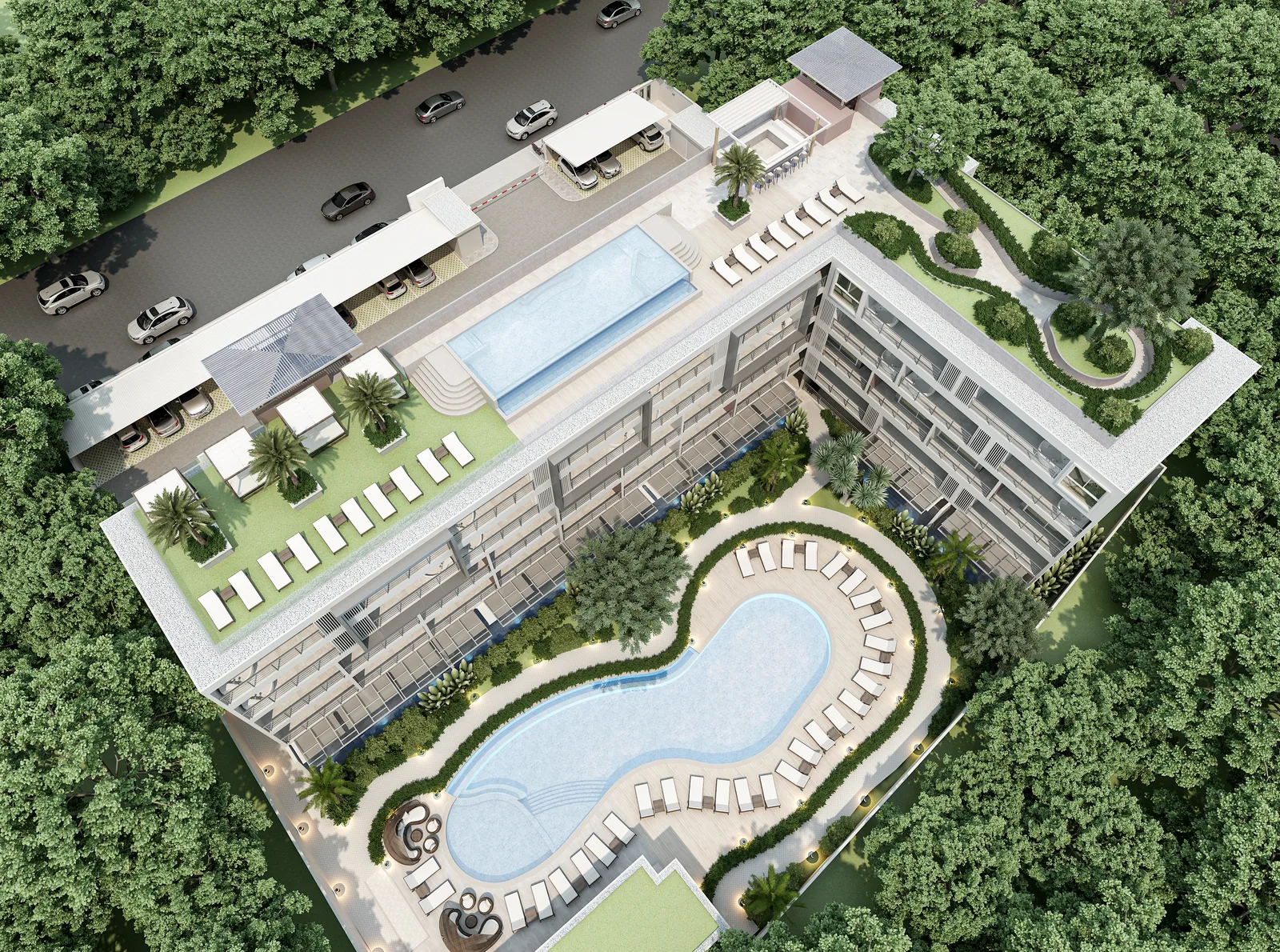 2-bedroom condo, 68 sqm
