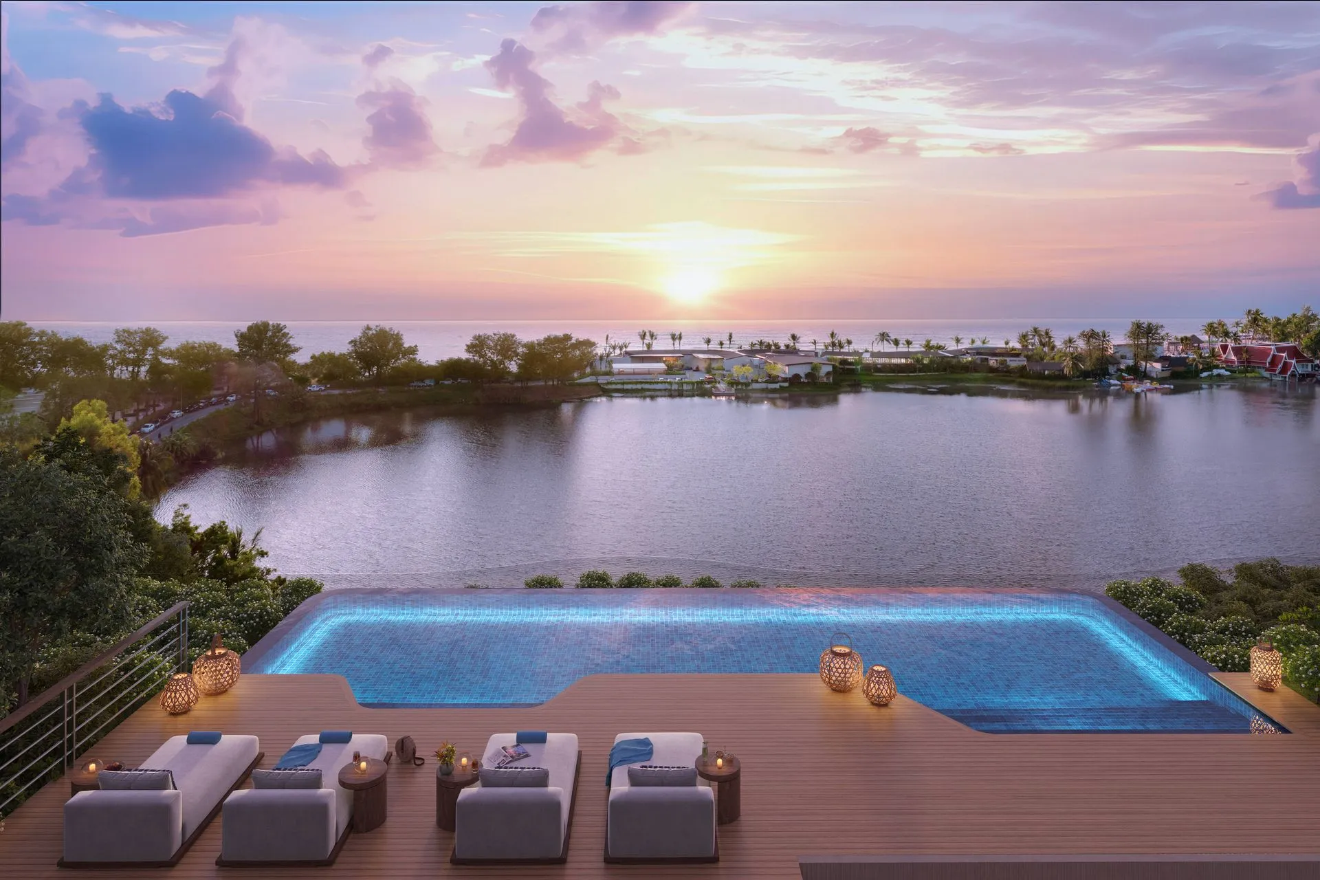 1-bedroom condo, 58 sqm