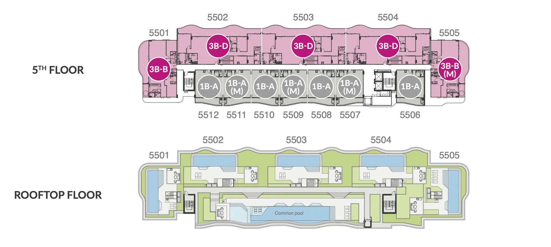 3-bedroom condo, 161 sqm