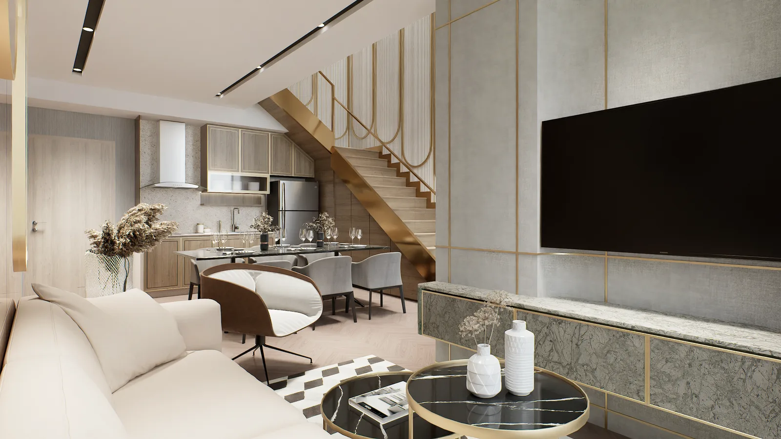 2-bedroom condo, 75 sqm