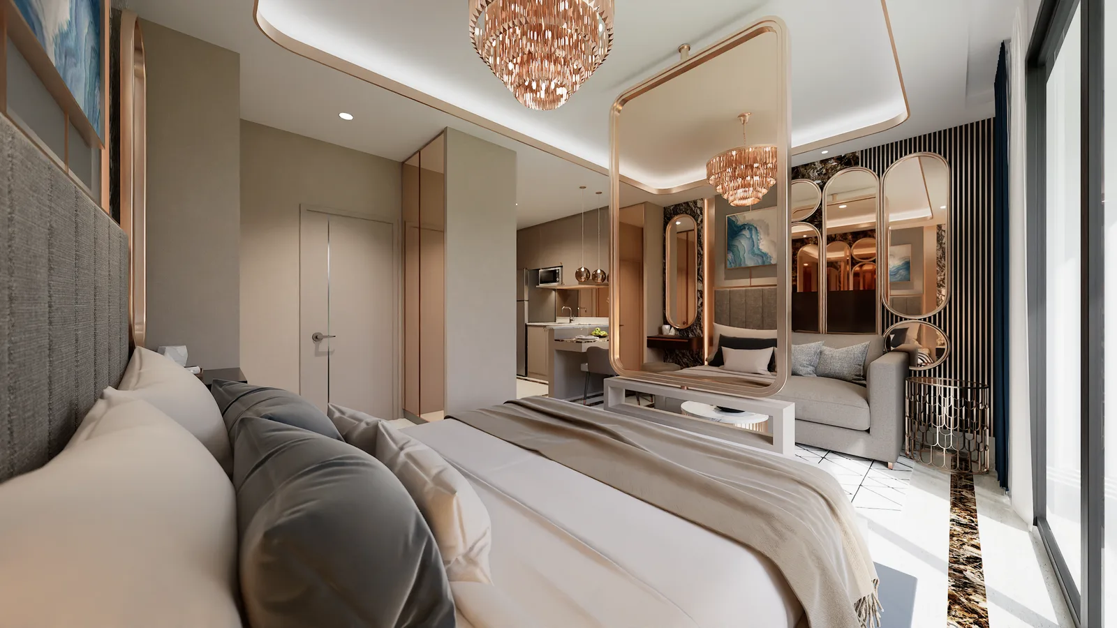 2-bedroom condo, 75 sqm