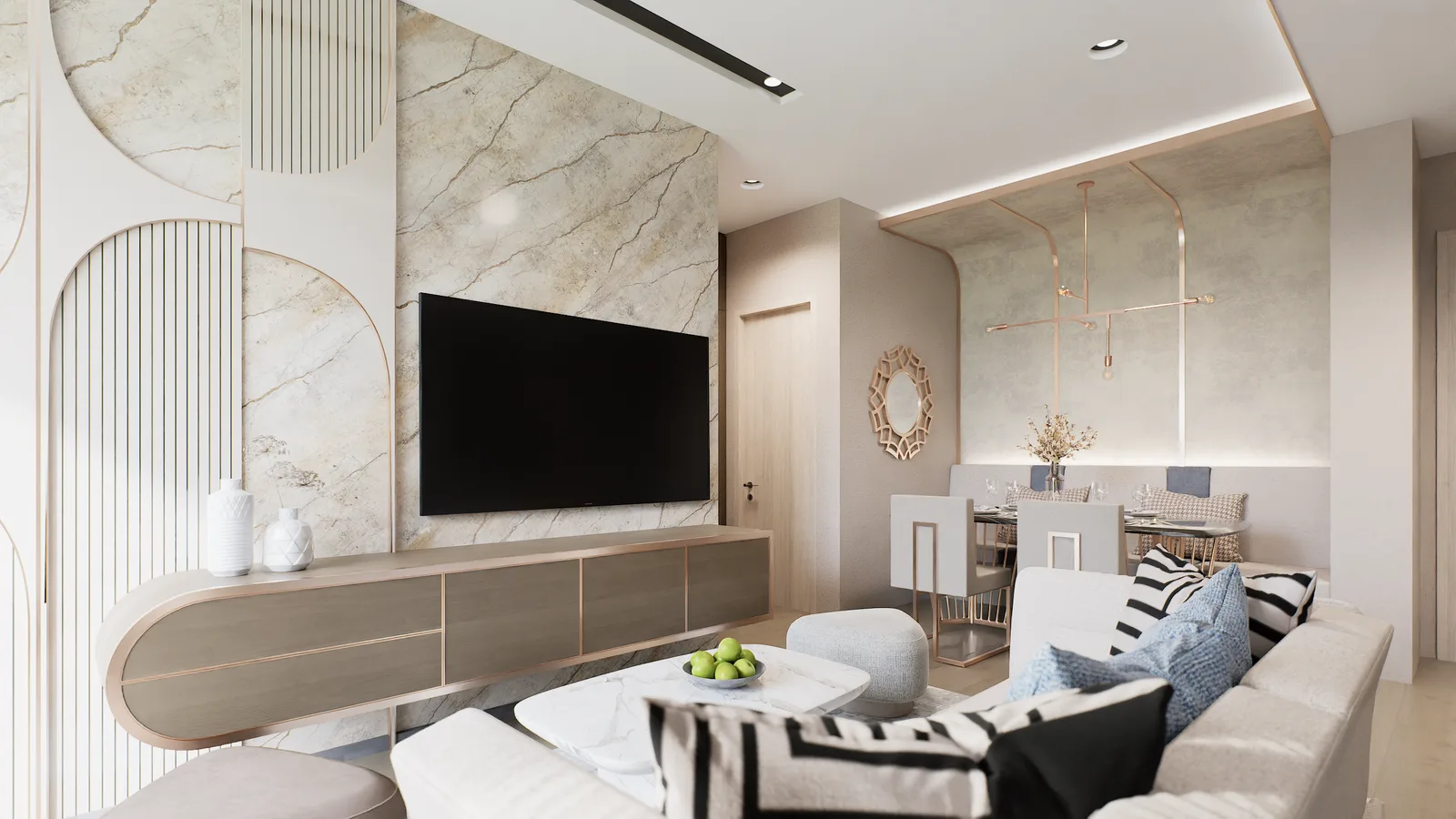 2-bedroom condo, 75 sqm