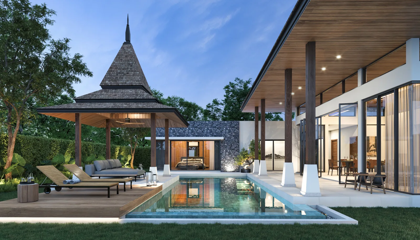 4-bedroom villa, 370 sqm