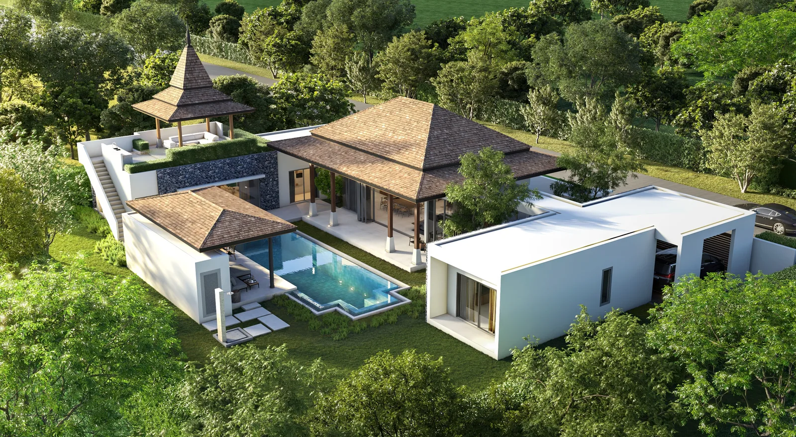 4-bedroom villa, 370 sqm