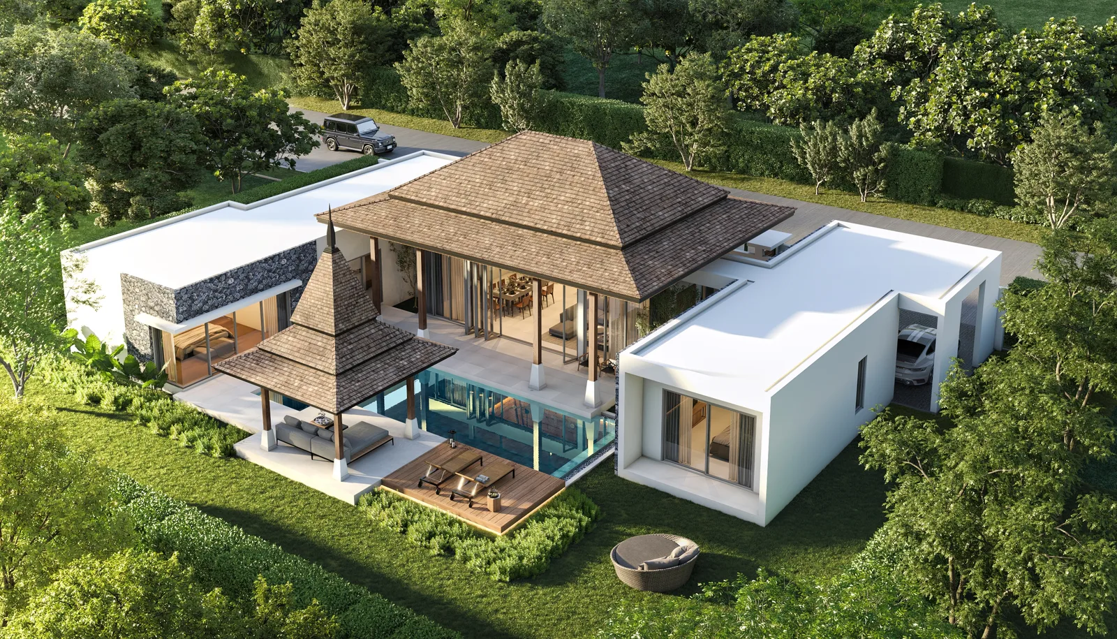 4-bedroom villa, 370 sqm