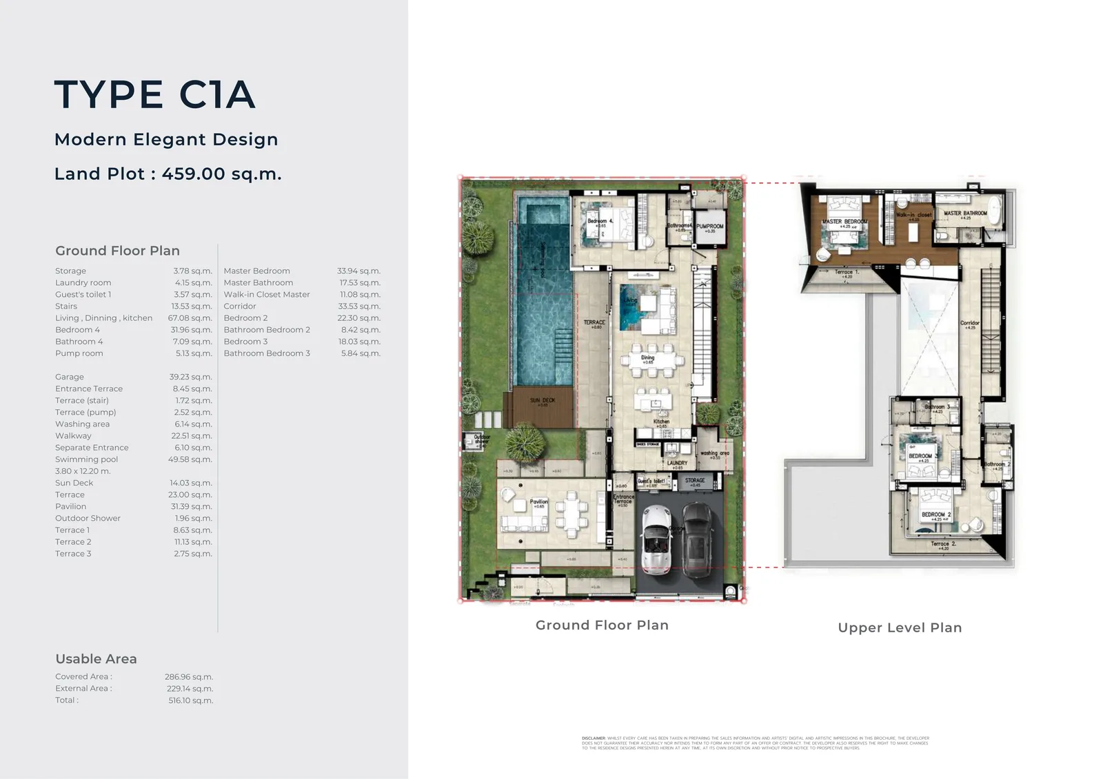 4-bedroom villa, 435 sqm