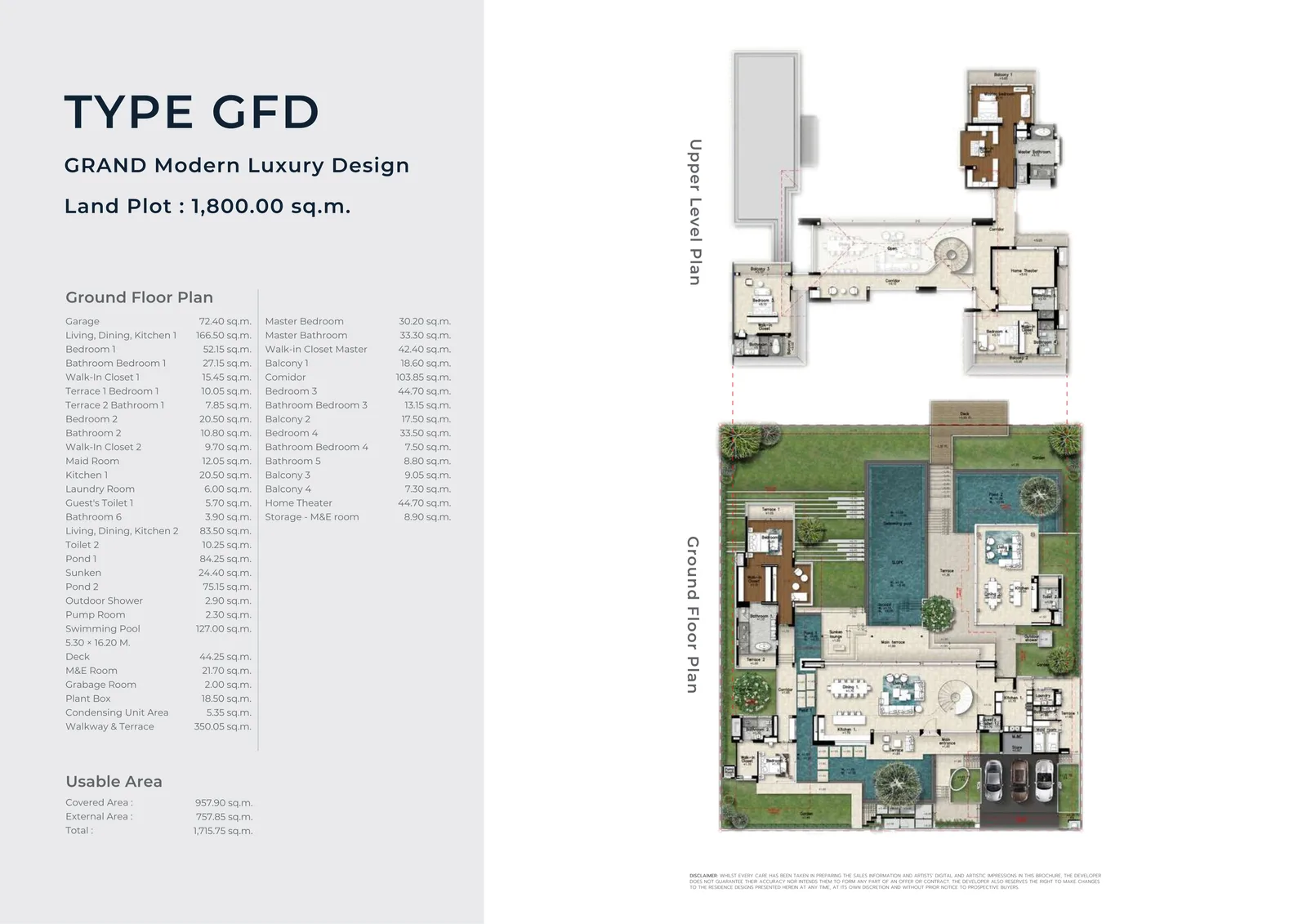 5-bedroom villa, 1004 sqm