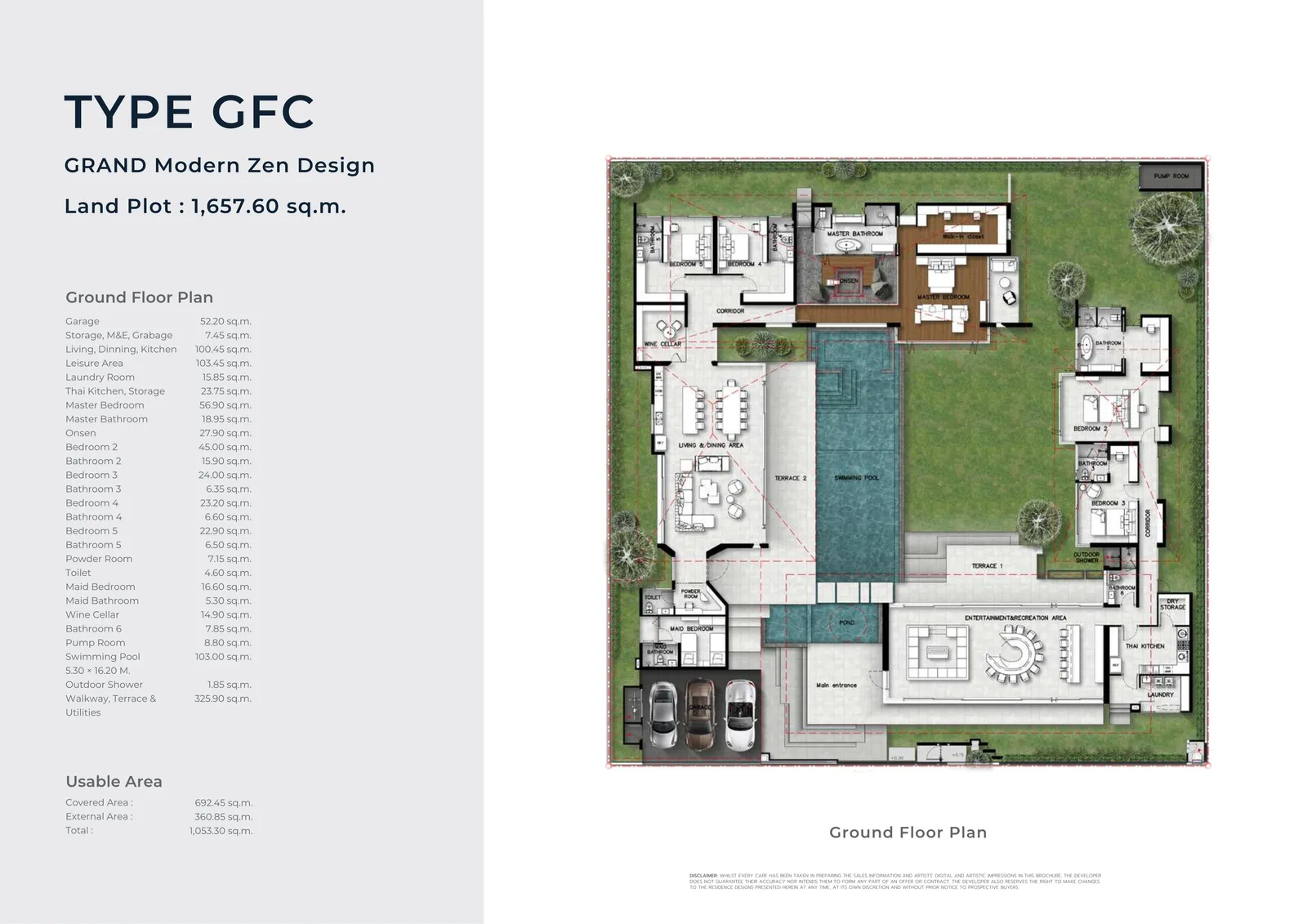 5-bedroom villa, 1004 sqm