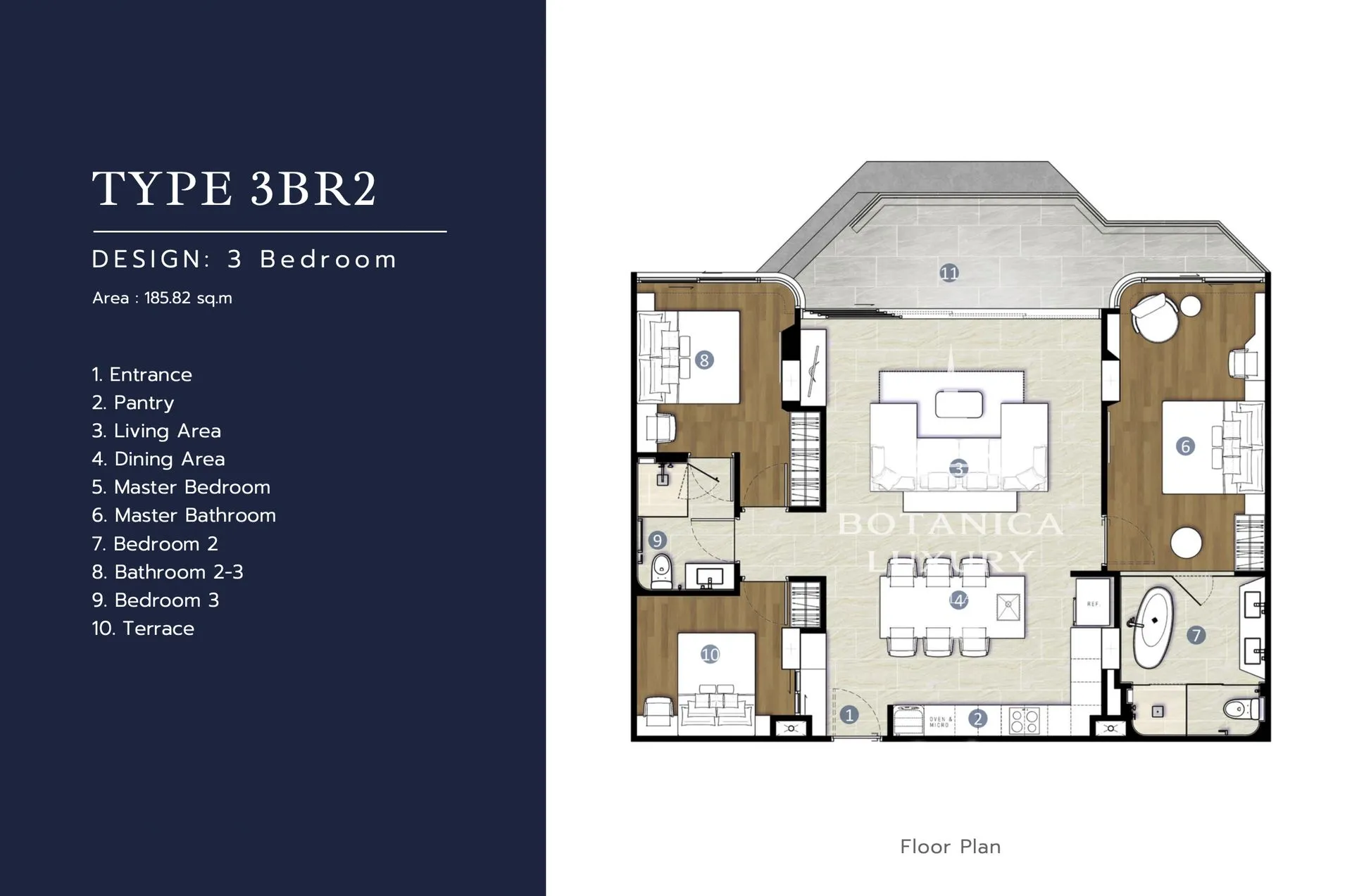 1-bedroom condo, 51 sqm