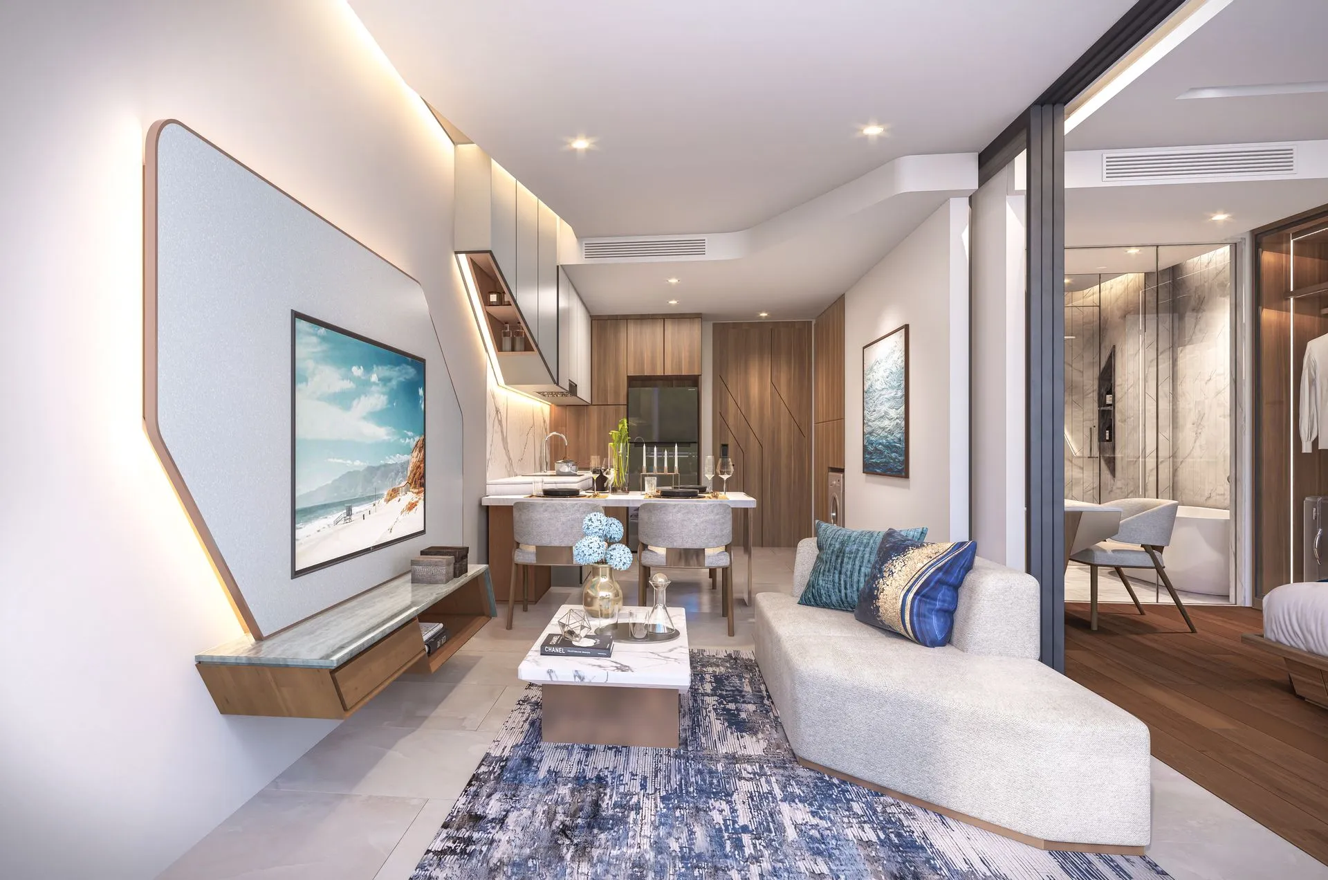 2-bedroom condo, 85 sqm
