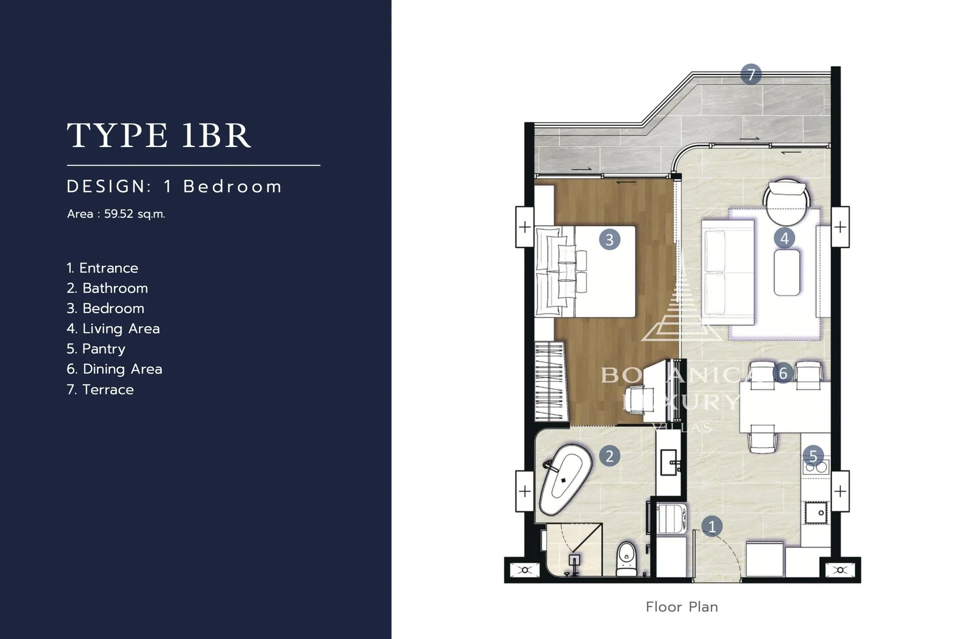 2-bedroom condo, 85 sqm