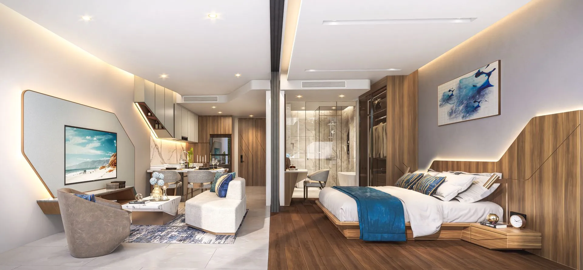 2-bedroom condo, 85 sqm