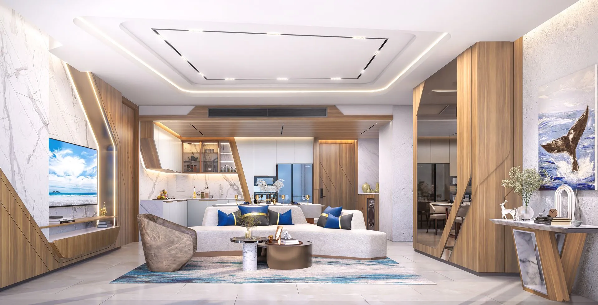 2-bedroom condo, 85 sqm