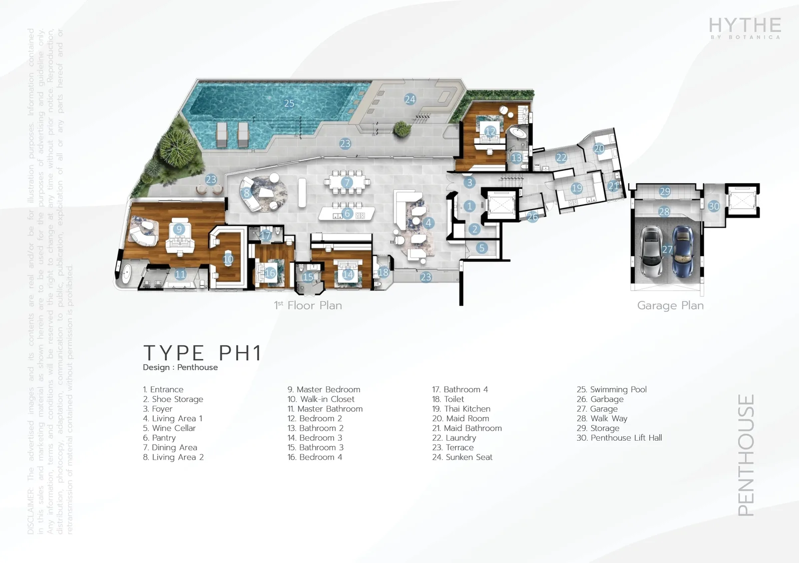3-bedroom condo, 124 sqm