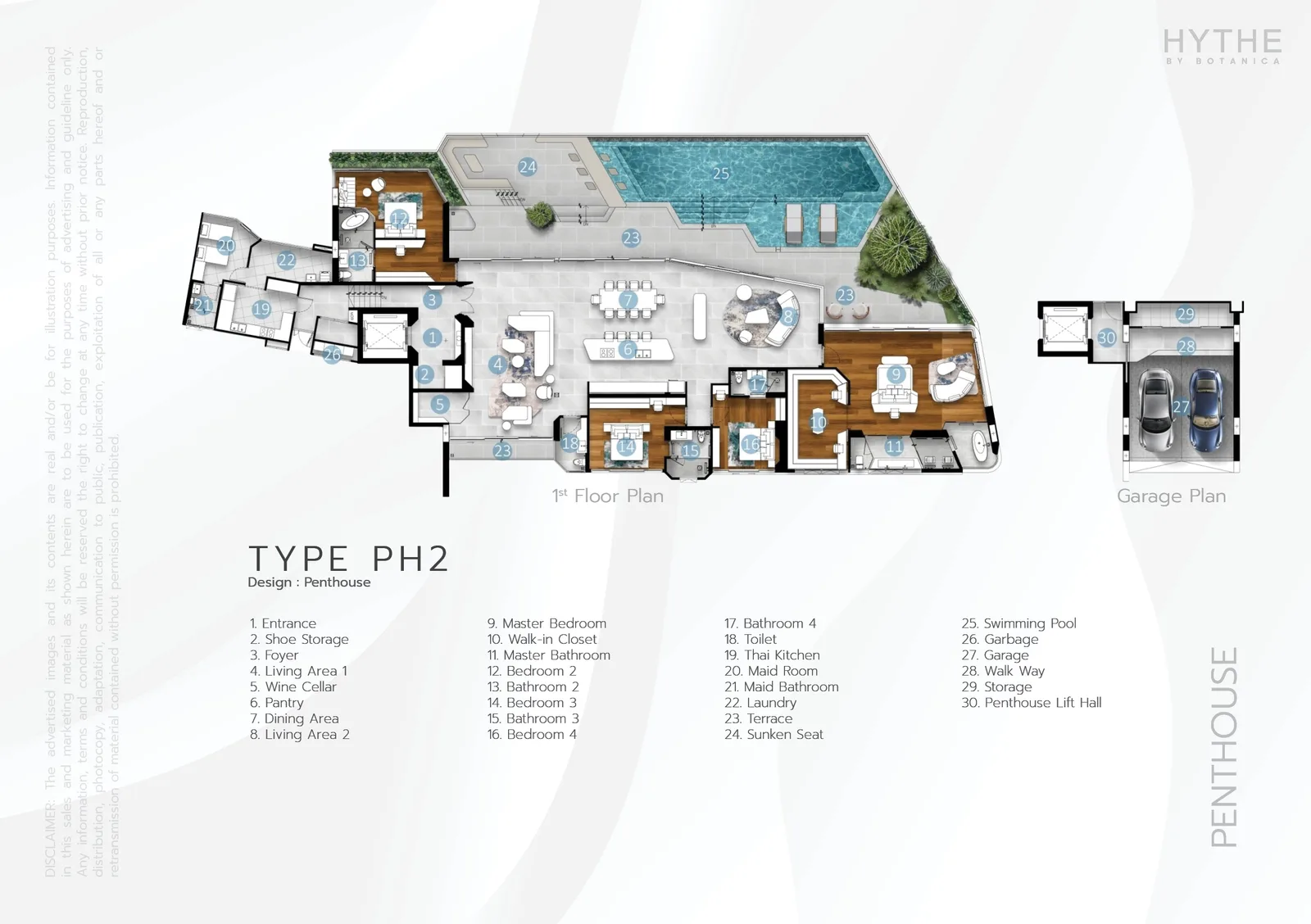 3-bedroom condo, 124 sqm