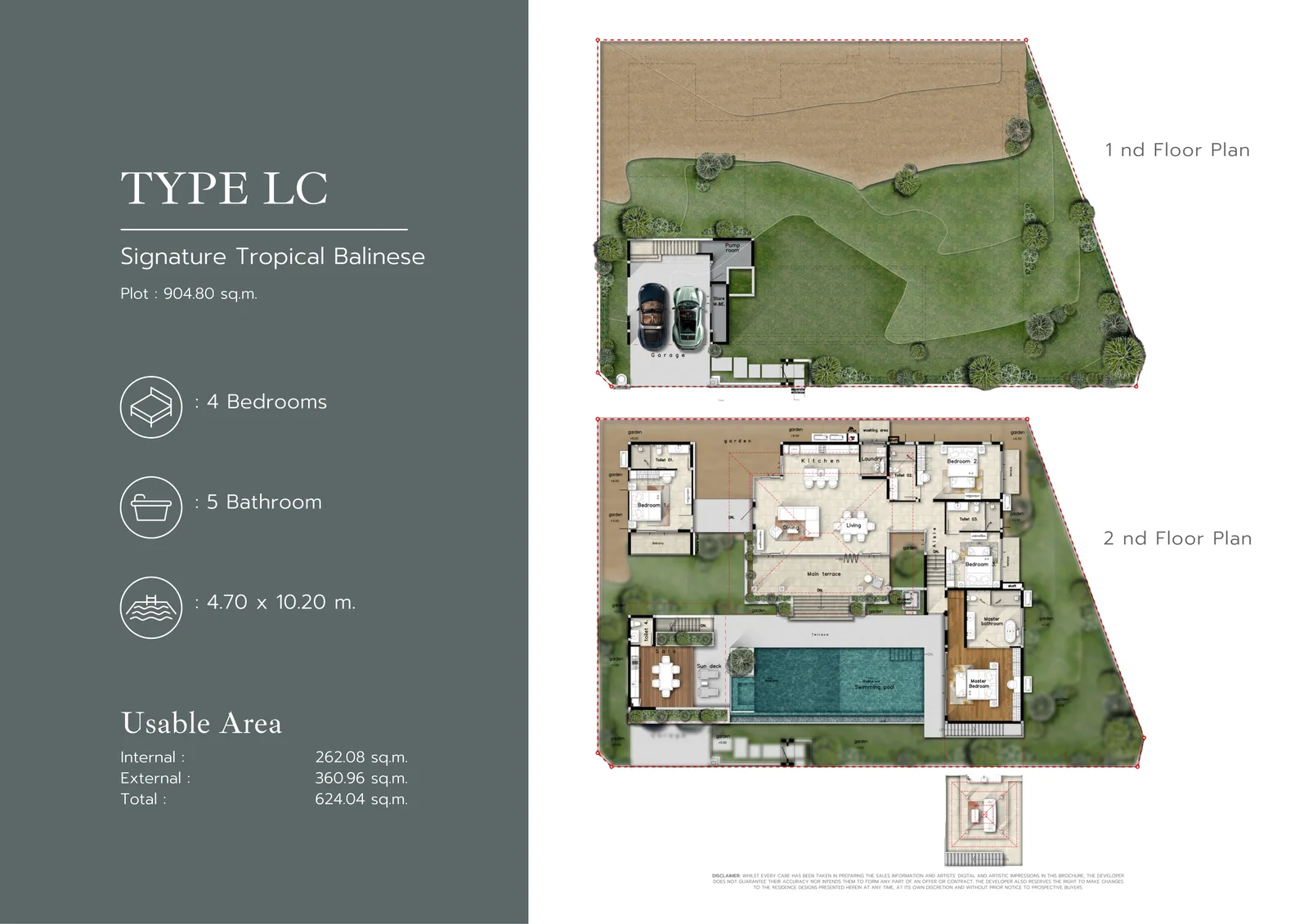 4-bedroom villa, 330 sqm