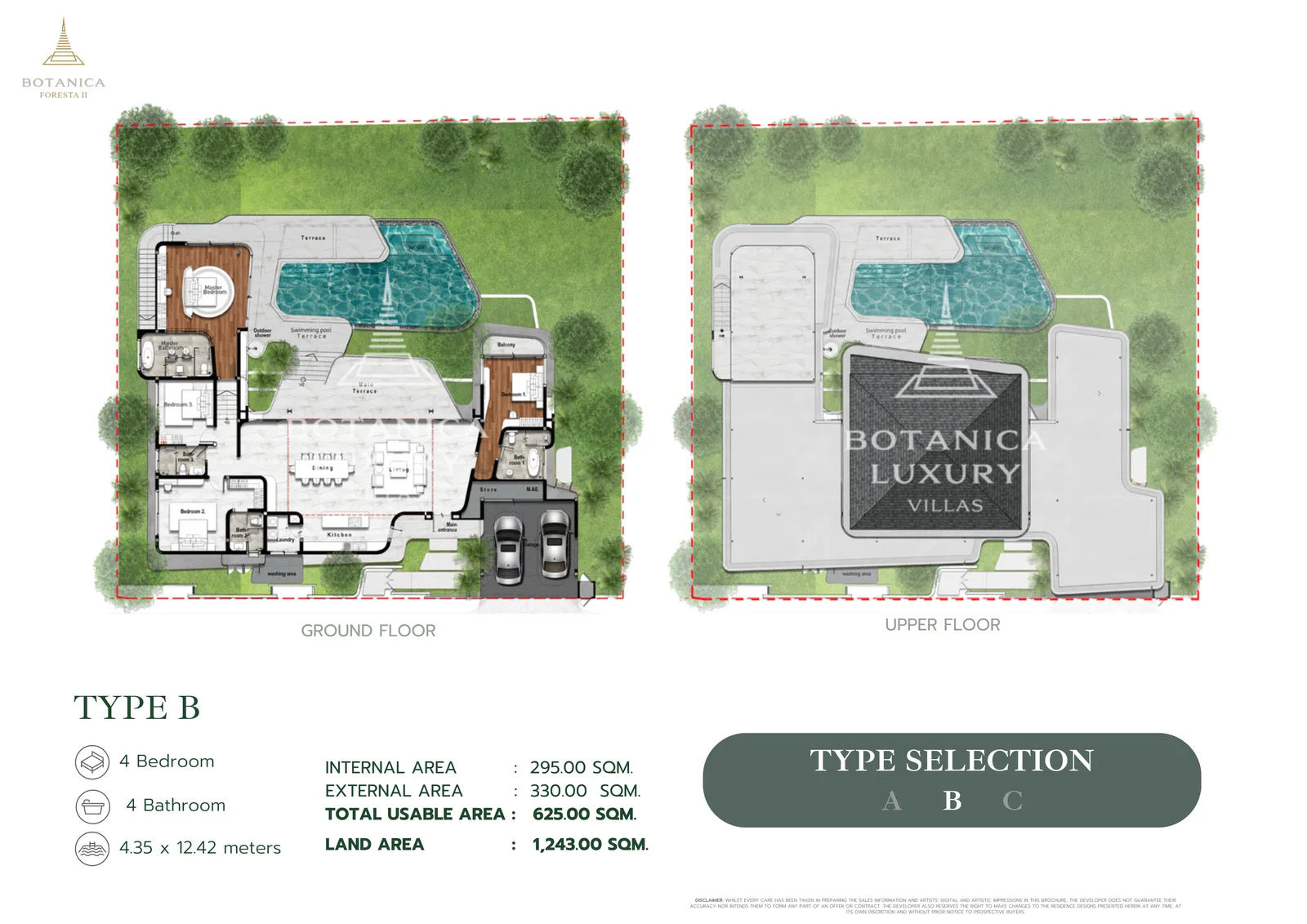 4-bedroom villa, 531 sqm