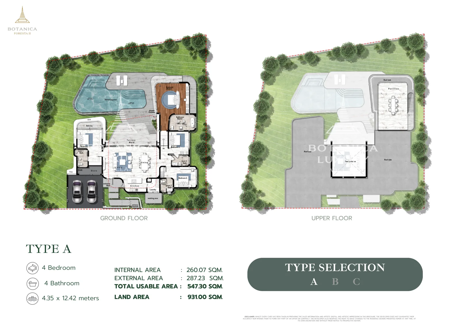 4-bedroom villa, 531 sqm