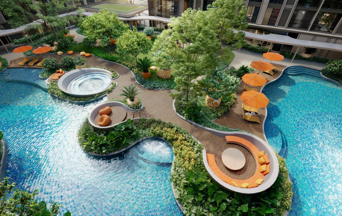 1-bedroom condo, 43 sqm