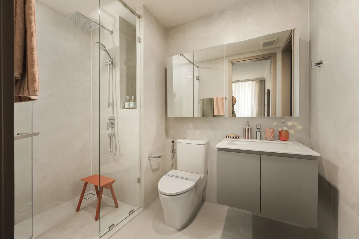 1-bedroom condo, 43 sqm