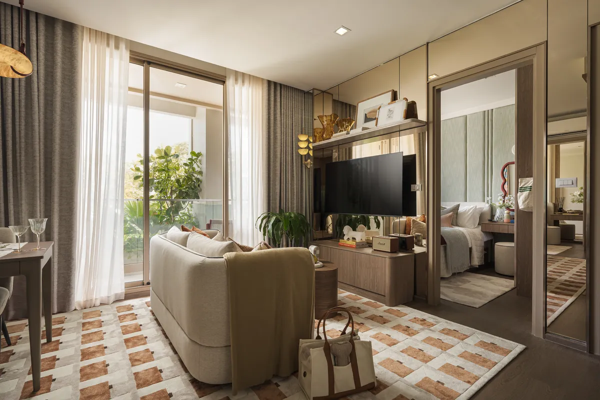 1-bedroom condo, 43 sqm