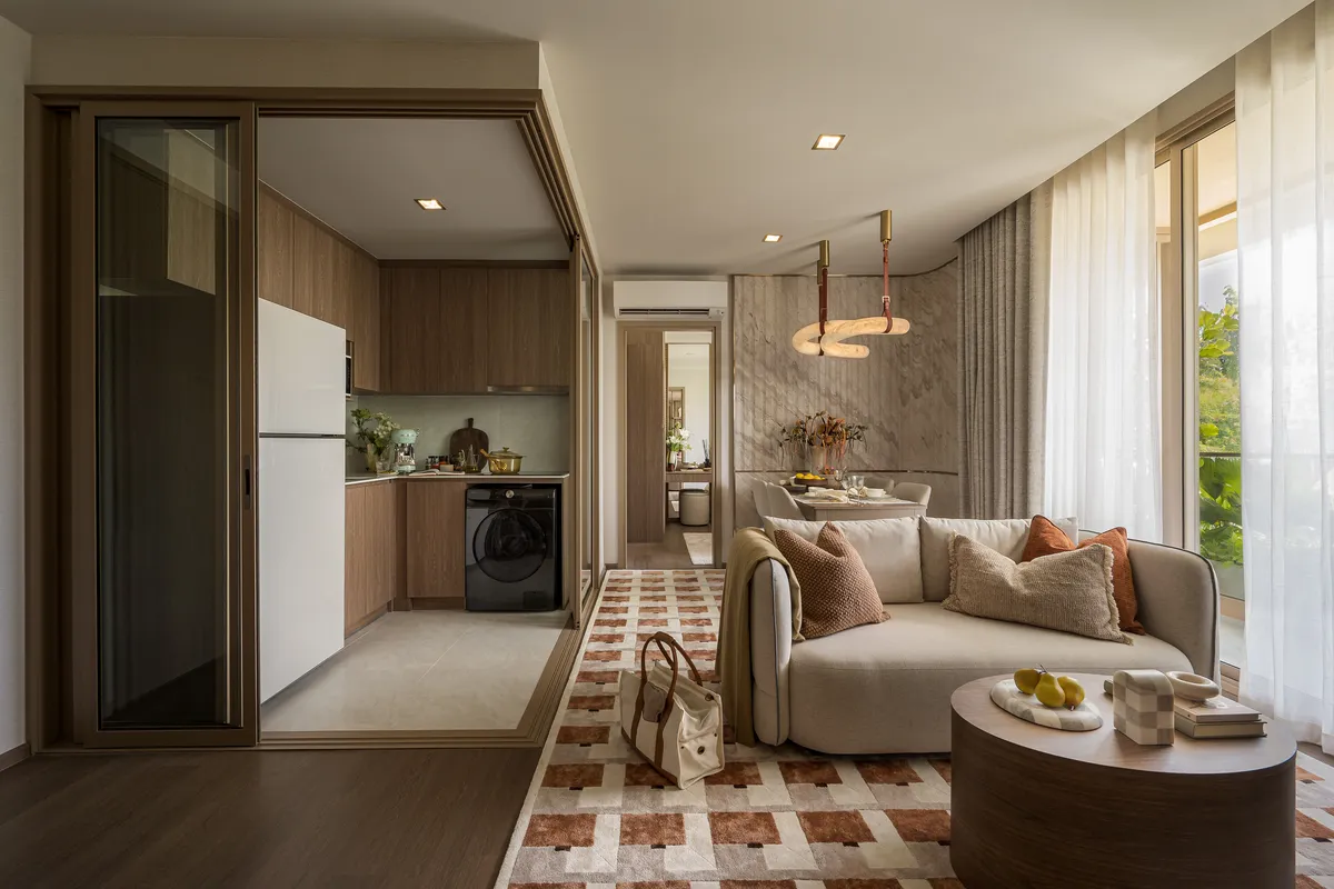 2-bedroom condo, 61 sqm