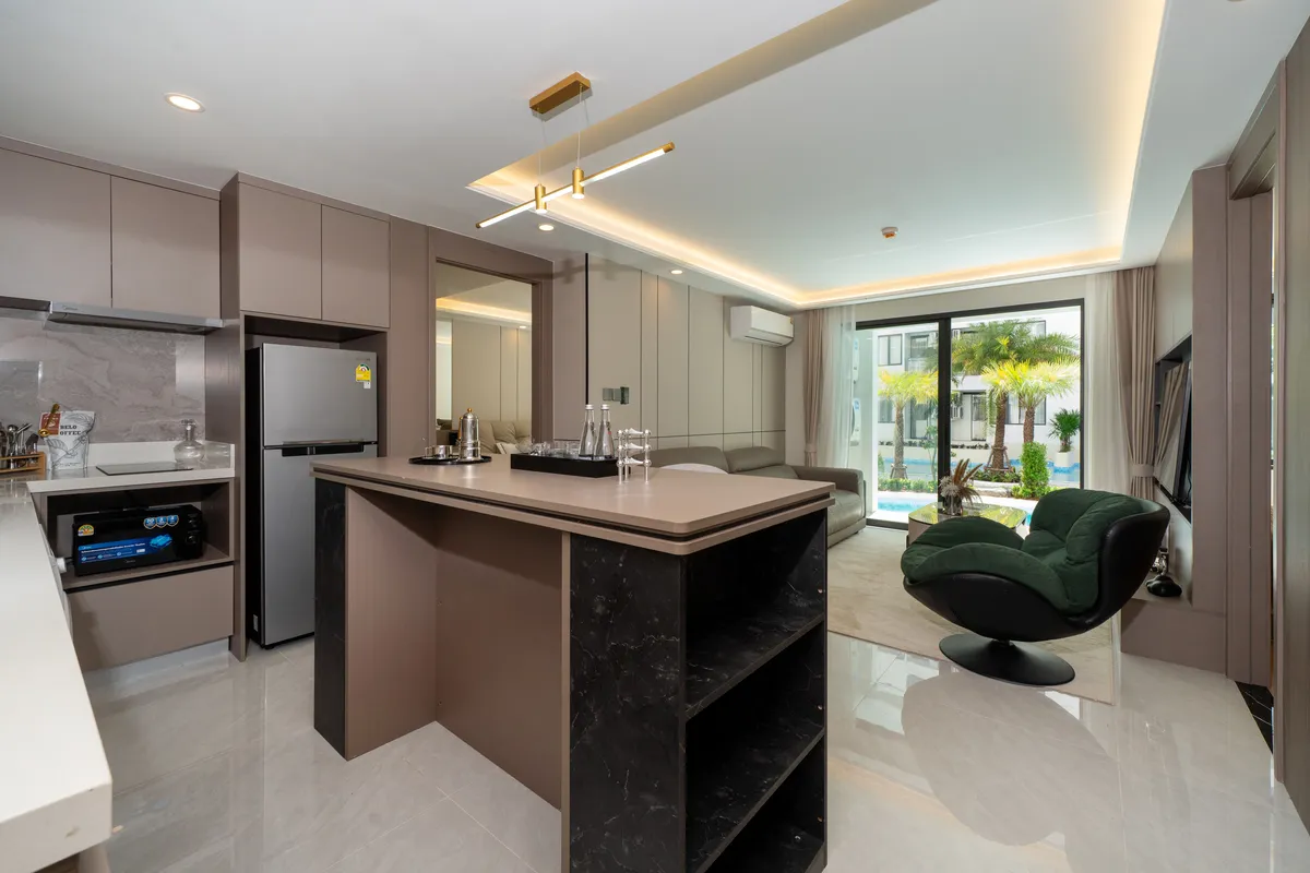 1-bedroom condo, 35 sqm