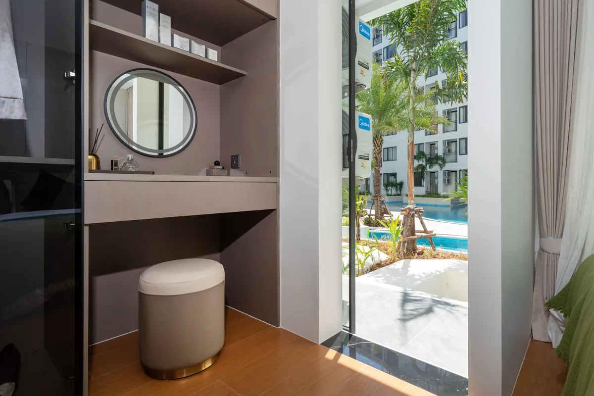 1-bedroom condo, 35 sqm