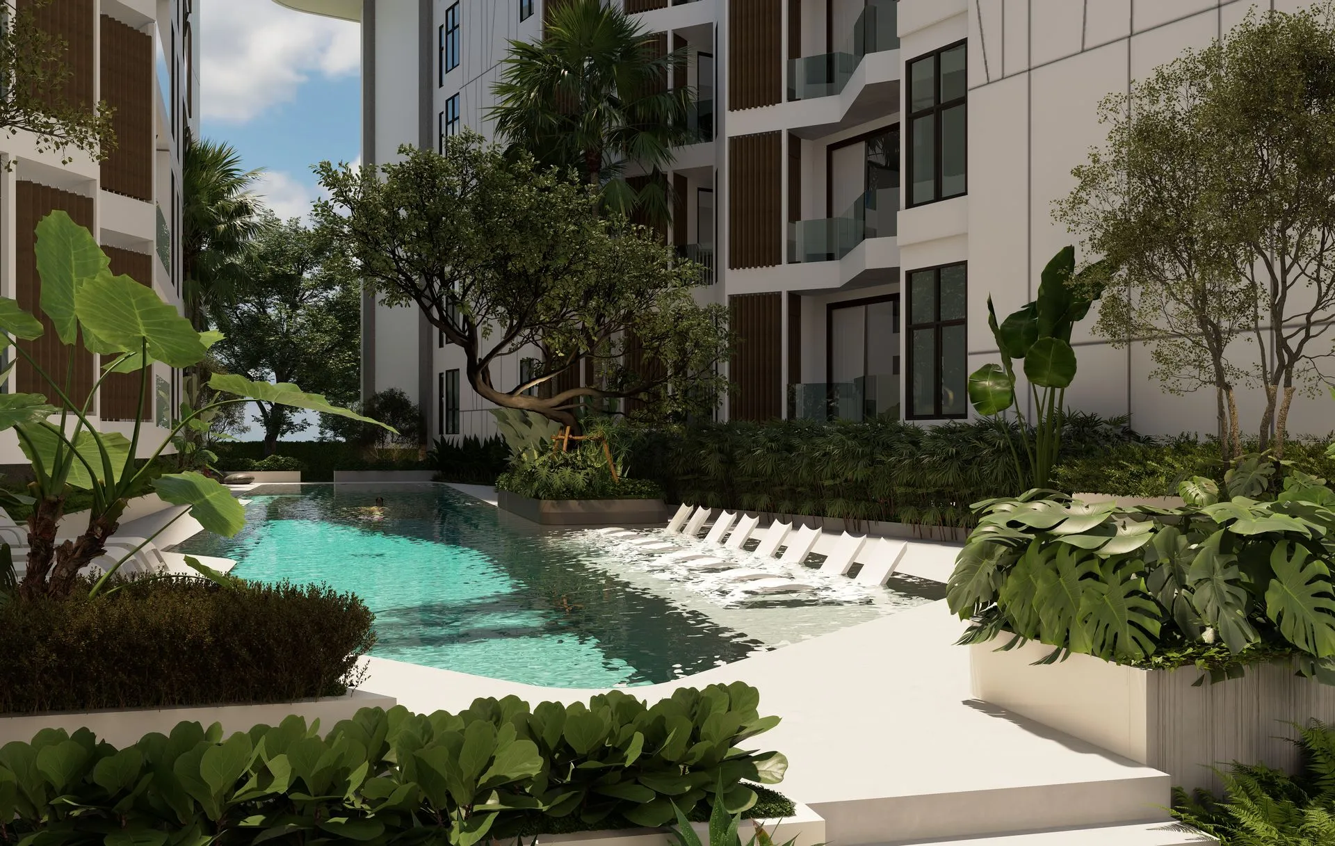 1-bedroom condo, 46 sqm