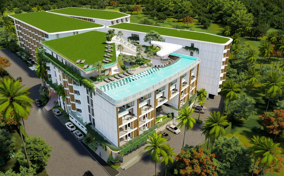 1-bedroom condo, 46 sqm