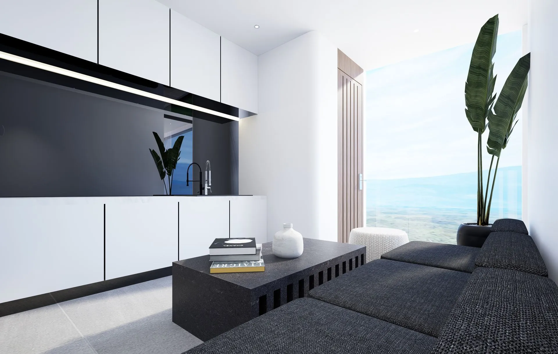 1-bedroom condo, 46 sqm